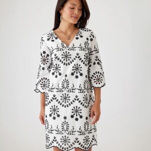 EUC Sail to Sable Embroidered Dress